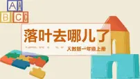 小学美术人教版（2024）一年级上册（2024）落叶去哪儿了背景图ppt课件