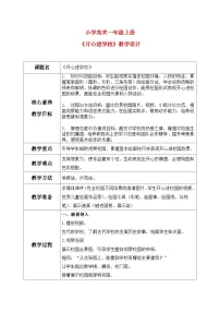 美术一年级上册（2024）开心进学校精品教案设计