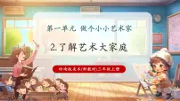 小学美术岭南版（2024）三年级上册（2024）第2课 了解美术大家庭精品ppt课件