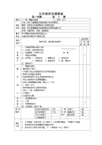 体育五至六年级第一章 课程目标教学设计及反思