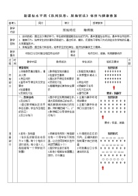 体育三至四年级第一节 队列与队形教案设计