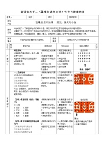 小学体育人教版三至四年级第一节 小篮球教学设计及反思