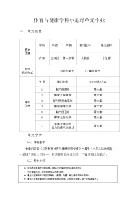 体育三至四年级第二节 小足球精品导学案