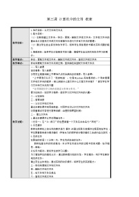 小学信息技术黔教版第七册第3课 计算机中的文件教案