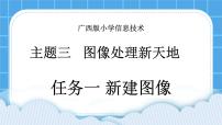 小学信息技术桂科版四年级下册任务一 新建图像优秀课件ppt