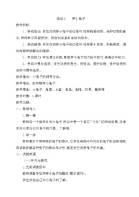 小学劳技粤教版四年级活动2  养小兔子优秀教案