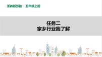 小学劳技浙教版五年级上册任务二 家乡行业我了解背景图ppt课件