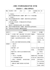 人教版四年级下册劳动项目十 小果农教案设计