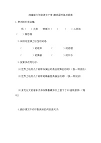 人教部编版4* 藏戏同步练习题