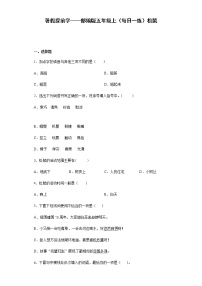 小学语文人教部编版五年级上册17 松鼠复习练习题