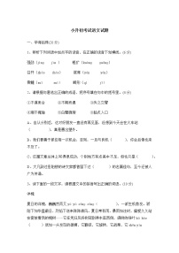 小升初考试语文试题3（含答案）