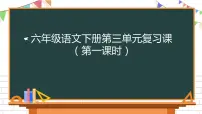 人教部编版六年级下册第三单元单元综合与测试复习课件ppt