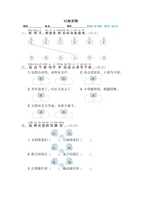 人教部编版一年级语文上册期末专项训练13.反义词