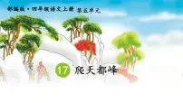 人教部编版四年级上册第五单元17 爬天都峰说课ppt课件