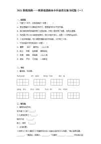 2021暑假预热——陕西省渭南市小升初语文练习试题（一）