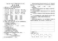 部编版六年级语文上册期末检测（山东德州德城区2020年真卷，含答案）