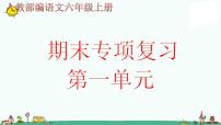 人教部编版语文六年级上册期末专项复习课件