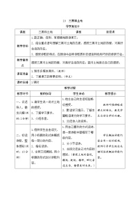 小学语文第六单元19* 三黑和土地表格导学案及答案