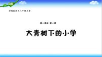 人教部编版三年级上册1 大青树下的小学说课课件ppt