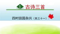 小学语文人教部编版 (五四制)四年级下册四时田园杂兴（其二十五）评课课件ppt