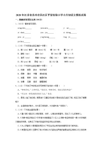 2020年江苏省苏州市吴江区平望实验小学小升初语文模拟试卷