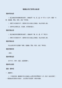 2021学年5 铺满金色巴掌的水泥道教案设计