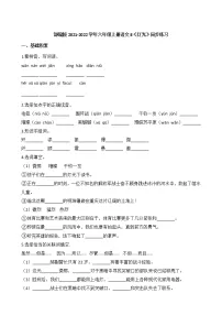 人教部编版六年级上册8* 灯光一课一练
