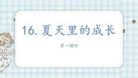 小学语文人教部编版六年级上册第五单元16 夏天里的成长课文课件ppt