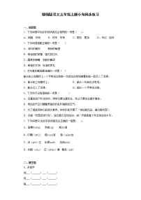 小学语文人教部编版五年级上册15* 小岛练习