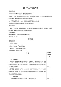 小学语文人教部编版六年级上册11 宇宙生命之谜教案设计