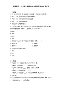 人教部编版六年级上册9* 我的战友邱少云同步测试题