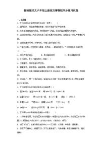 小学语文人教部编版六年级上册12* 故宫博物院精练