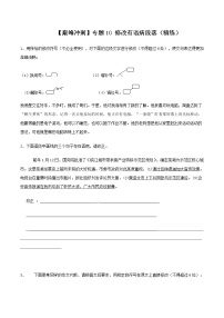 【小升初巅峰冲刺】语文专题10 修改有语病段落（精练，含答案）