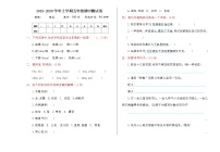 统编版五年级上册语文期中测试卷及答案