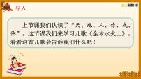 人教部编版一年级上册2 金木水火土课文内容ppt课件