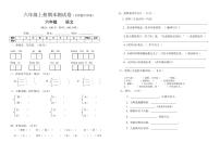 2021年部编版六年级上册期末语文试卷答题卡及答案【免费下载】