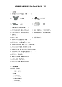 部编版语文四年级上期末综合复习试题（十）