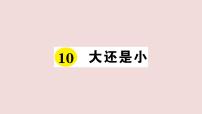 人教部编版一年级上册课文 310 大还是小复习ppt课件