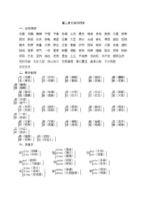 部编版语文五年级上册  第二单元知识归类