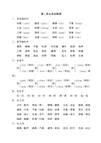 部编版语文五年级上册第二单元考点梳理课件PPT