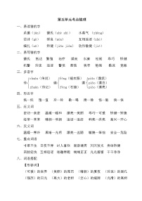 部编版语文五年级上册第五单元考点梳理课件PPT