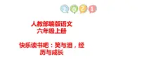 部编版语文六年级上册 快乐读书吧:笑与泪,经历与成长 课件
