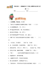 学霸夺冠宝典——部编版语文三年级上册期末综合复习试题（二）