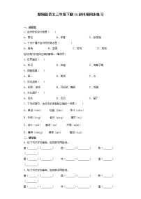 小学语文第三单元11 赵州桥习题