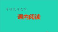 2021秋六年级语文上册期末整理与复习四课内阅读专项考点题型讲解及典例专训课件新人教版