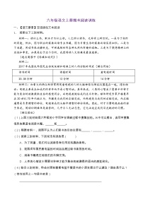 人教部编版六年级语文上册期末阅读提升训练（含答案）(16)