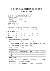 （真题）玉林市陆川县2020秋期末综合素质调研检测卷（含答案解析）