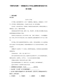 学霸夺冠宝典——部编版语文六年级上册期末课内阅读专项复习试题