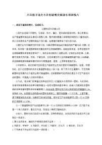 人教部编版小学语文说明文阅读专项练习（六）（含答案）