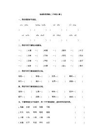 统编版小学三年级上册 期末复习卷一 词语归类训练（无答案）